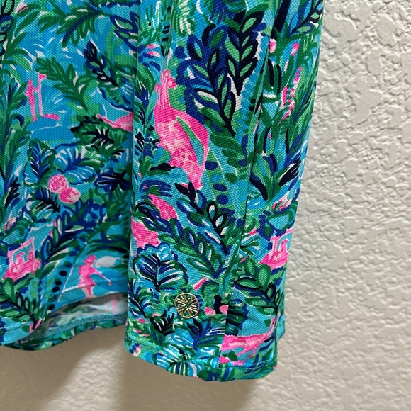 Lilly Pulitzer Green and Pink Tropical Dress - Picture 4 of 10